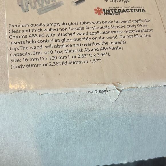 Chrome cap empty lipgloss tubes - Picture 4 of 5